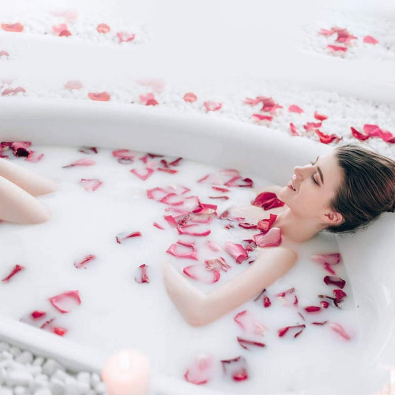 Hslife 150 Grams/ 5.3 OZ Natural Real Red Rose Flower Petals Dried Rose Petal for Wedding Decoration Bath Foot Bath Wedding Confetti Crafts Accessories (5.3, Ounces) - Image 4